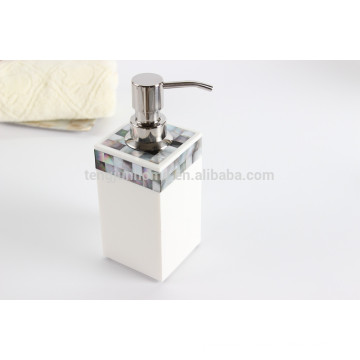 black sea shell mosaic hotel accessories soap dispenser pump